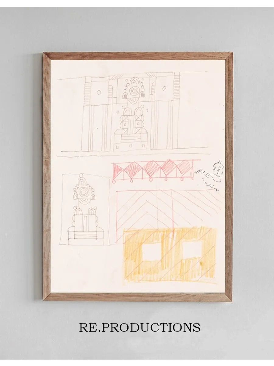 Design Drawings for Miscellaneous Interiors, Some Possibly Related to the Hotel St. George, New York, NY Sketc