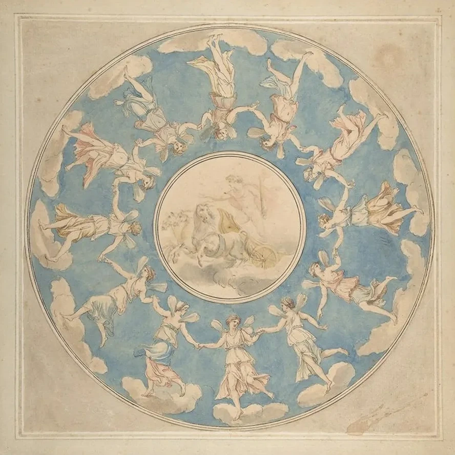 Design for Ceiling Apollo and the Hours