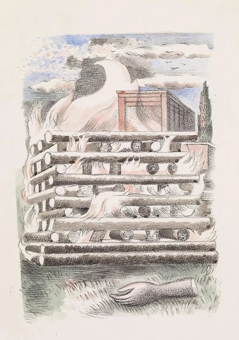 Design for Urne Buriall Funeral Pyre
