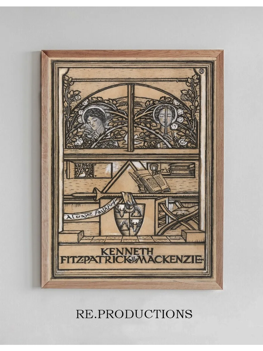 Design for a Bookplate for Kenneth Fitzpatrick Mackenzie