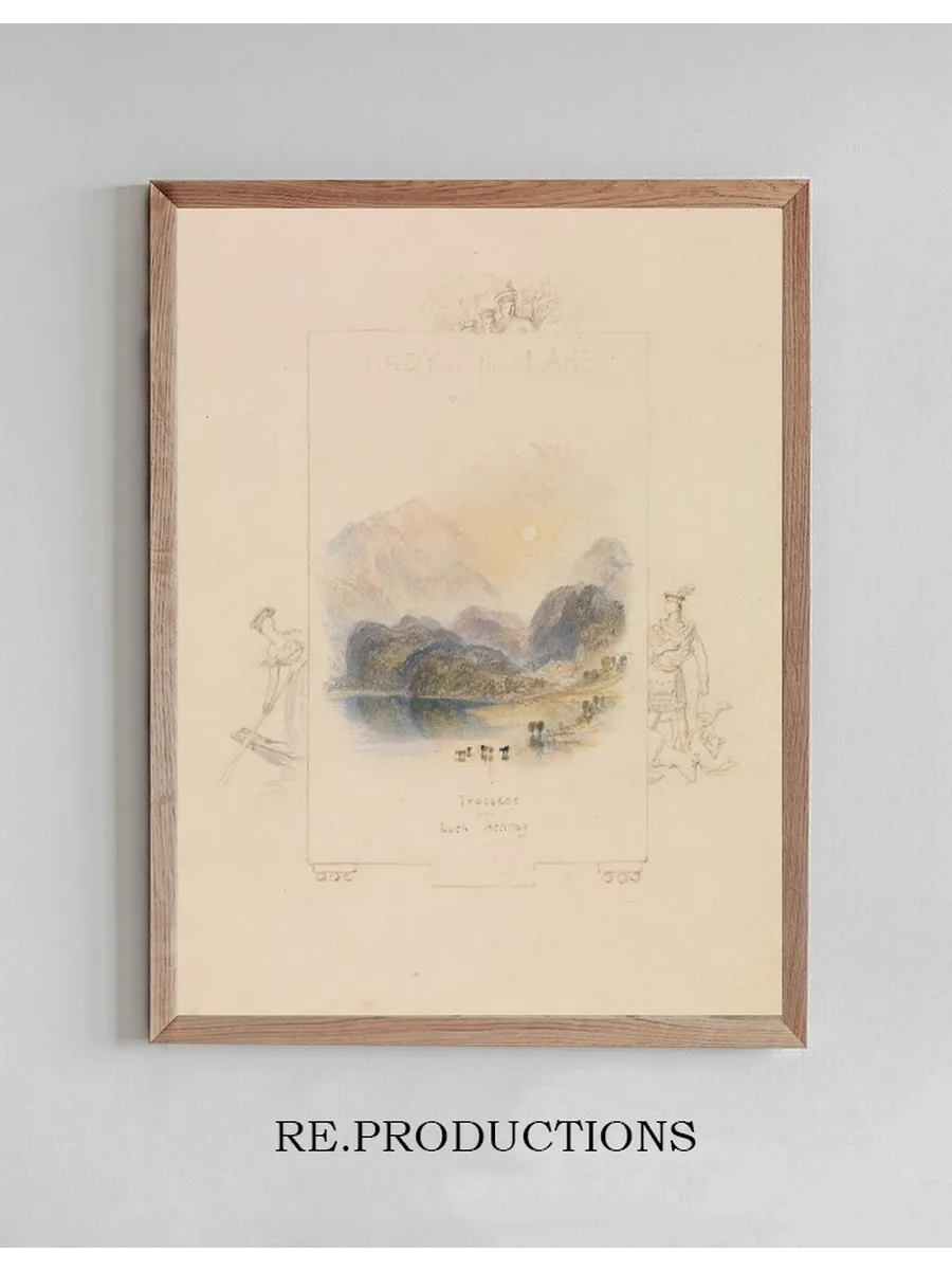 Design for an Illustration for Walter Scott's Lady of the Lake, Loch Achray