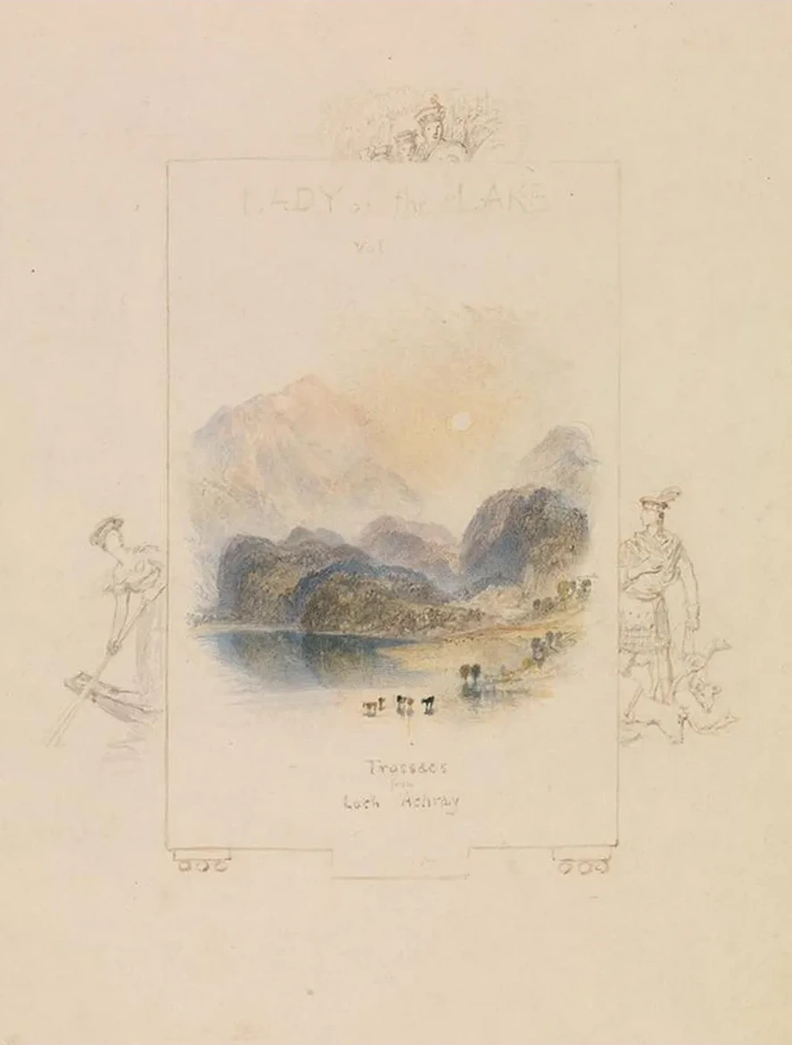 Design for an Illustration for Walter Scott's Lady of the Lake, Loch Achray