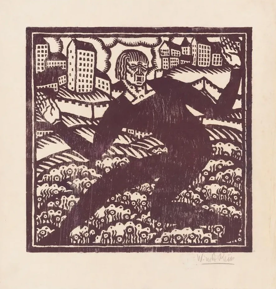 Design for Fine Art Print, the Mad Dancer. Woodcut
