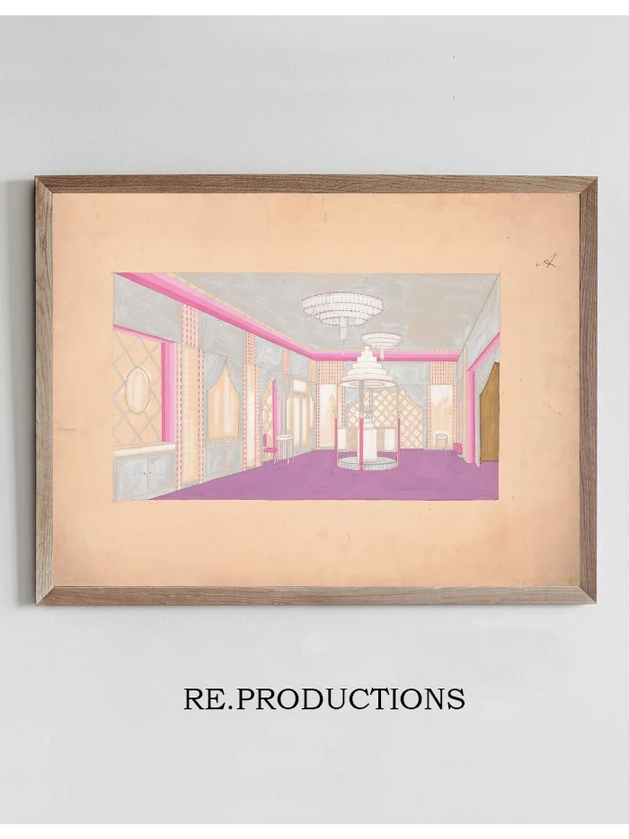Design for the Lentheric Salon, Fifth Ave. & 58th St., Savoy - Plaza Hotel, New York, NY. Perspective rendering