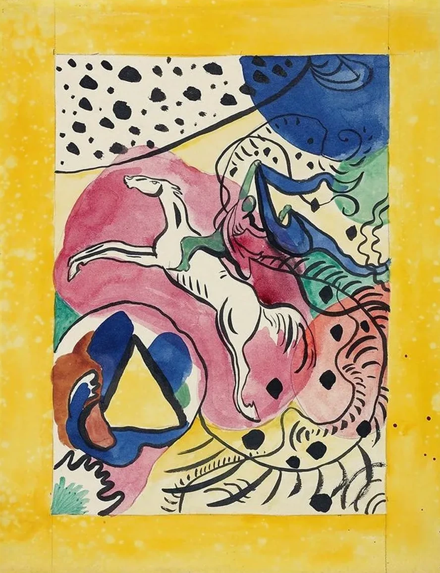 Design for the Cover of the Almanac the Blue Rider