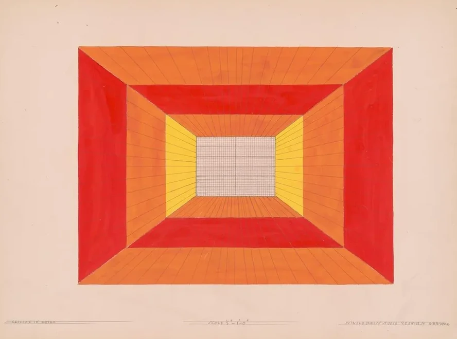 Design for Unidentified Restaurant, Possibly Dunhall's Restaurant, New York, NY