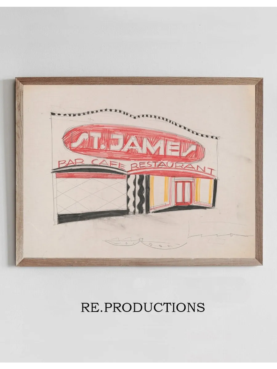 Designs and Photographs for Alterations to St. James Bar Restaurant, W