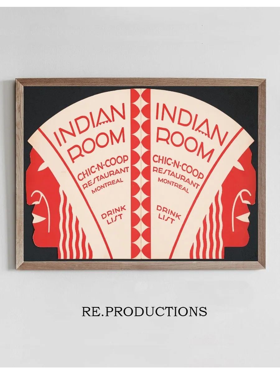 Designs for Indian Room, Chic - n - Coop Restaurant, Montreal, Canada