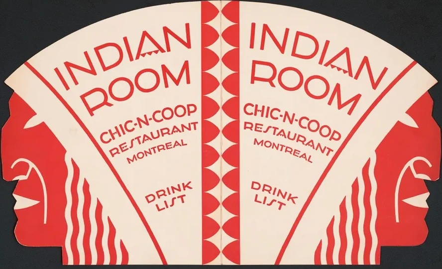 Designs for Indian Room, Chic - n - Coop Restaurant, Montreal, Canada
