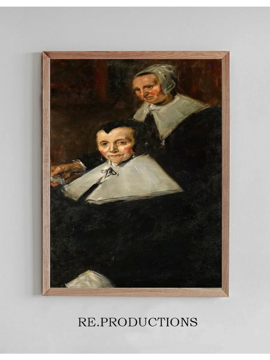 Detail of Two Figures from The Regentesses of the Old Men's Almshouse, Haarlem, after Frans Hals