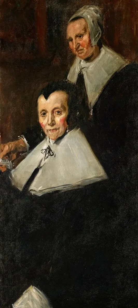Detail of Two Figures from The Regentesses of the Old Men's Almshouse, Haarlem, after Frans Hals