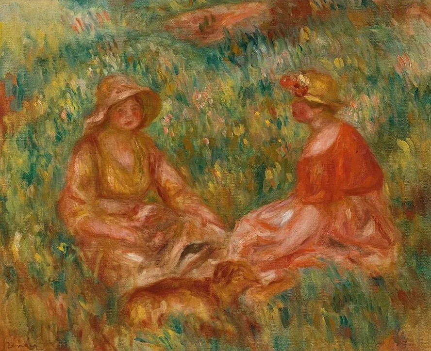 Deux Filles Dans Un Pr (Deux Femmes Dans L herbe)
