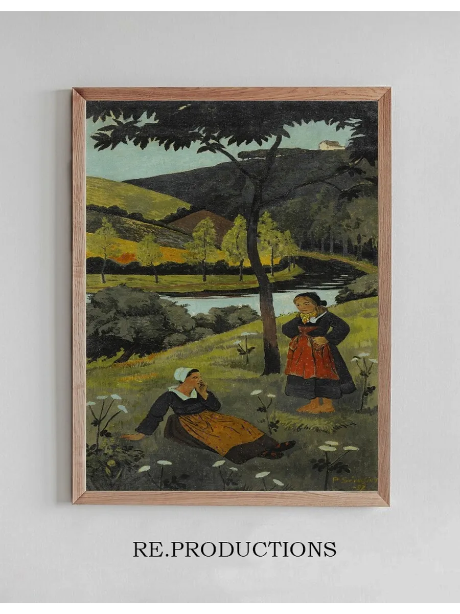 Deux Bretonnes Au Bord de L Aulne