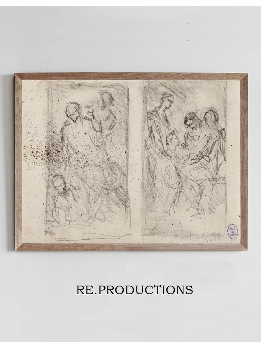 Deux Esquisses Pour Des Compositions