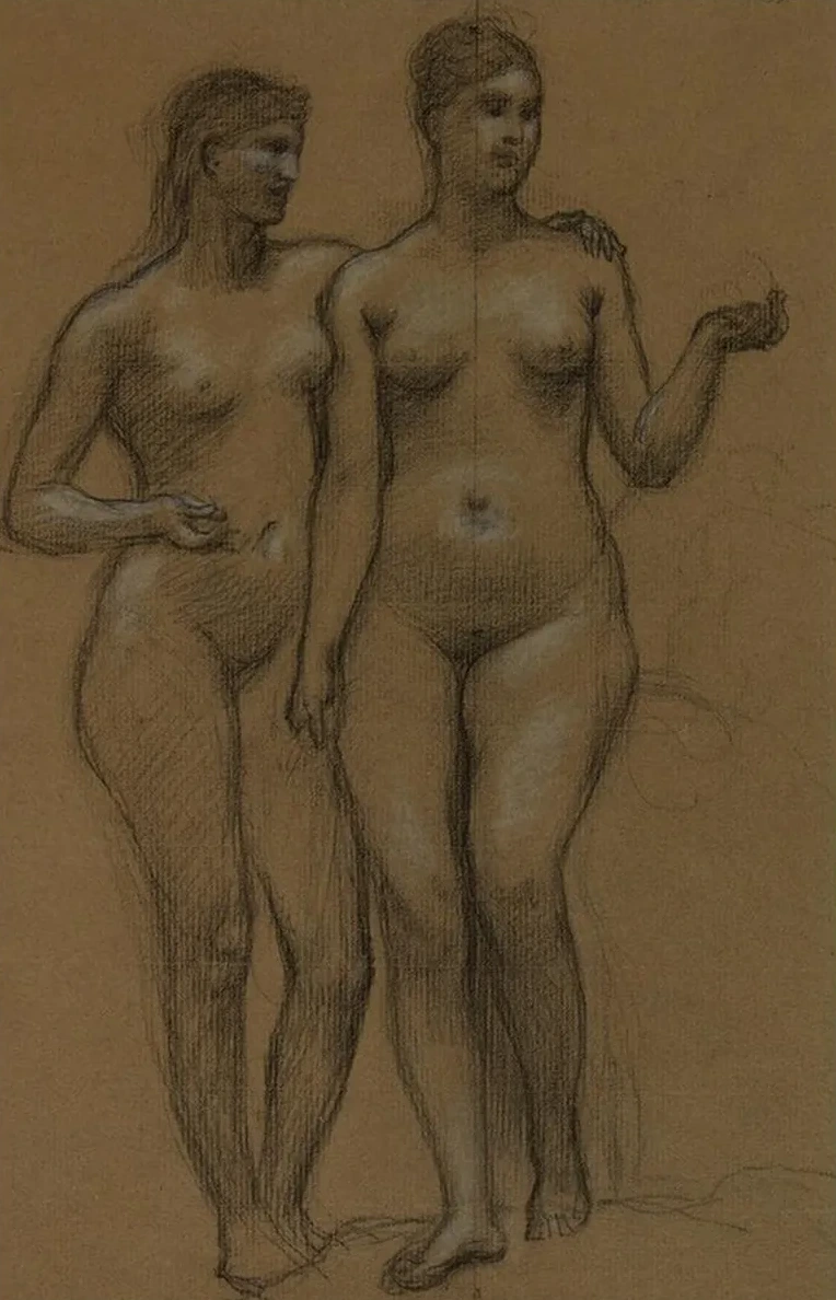 Deux Femmes Nues Debout, de Face
