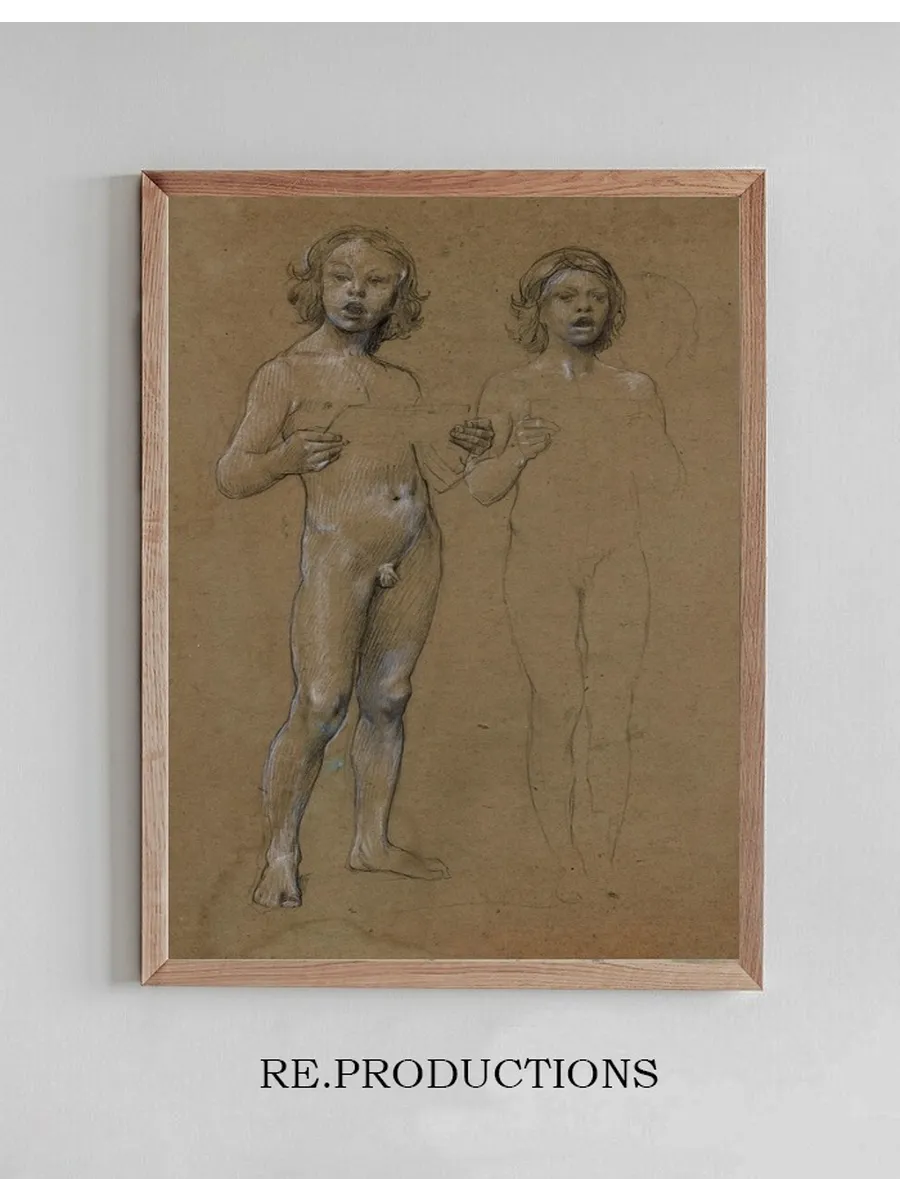 Deux Gar Ons Nus Chantant