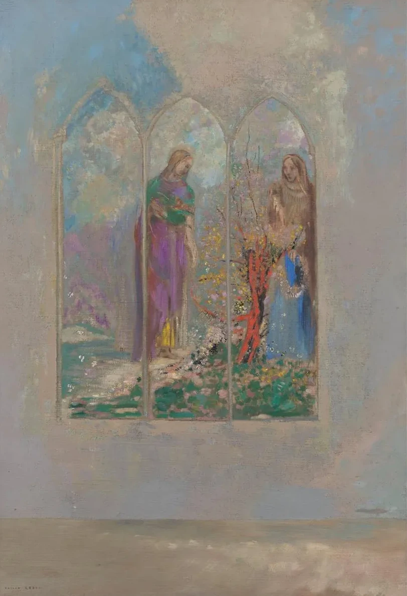Devotion Near a Red Bush