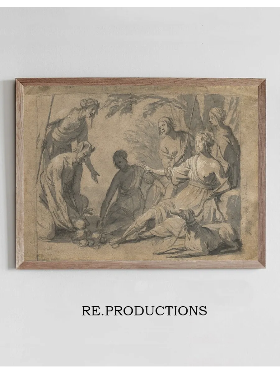 Diana and Four Nymphs Receiving Gifts from a Satyr