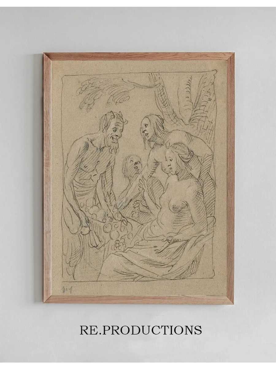Diana and Two Nymphs Receiving Gifts from a Satyr