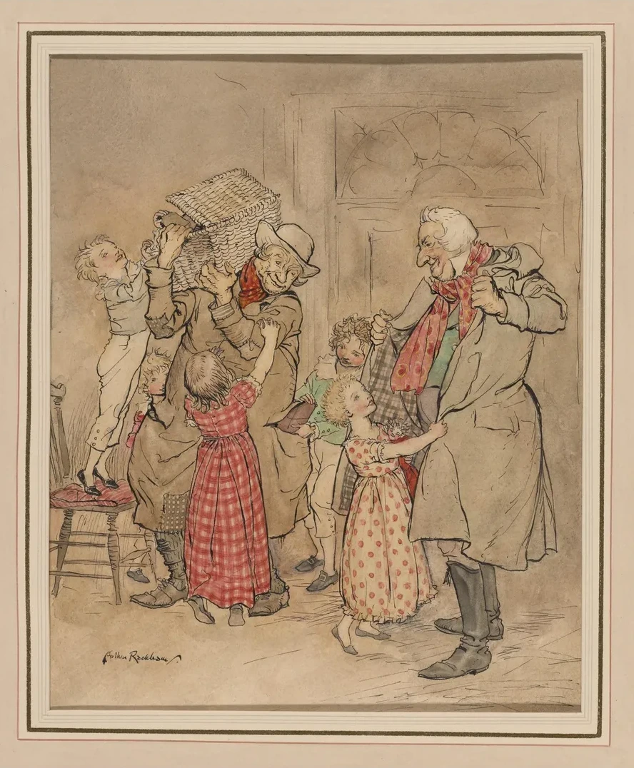 Dickens Christmas Carol. Scrooge Dreams