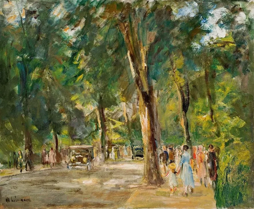 Die Gro E Seestra E in Wannsee Mit Spazierg Ngern