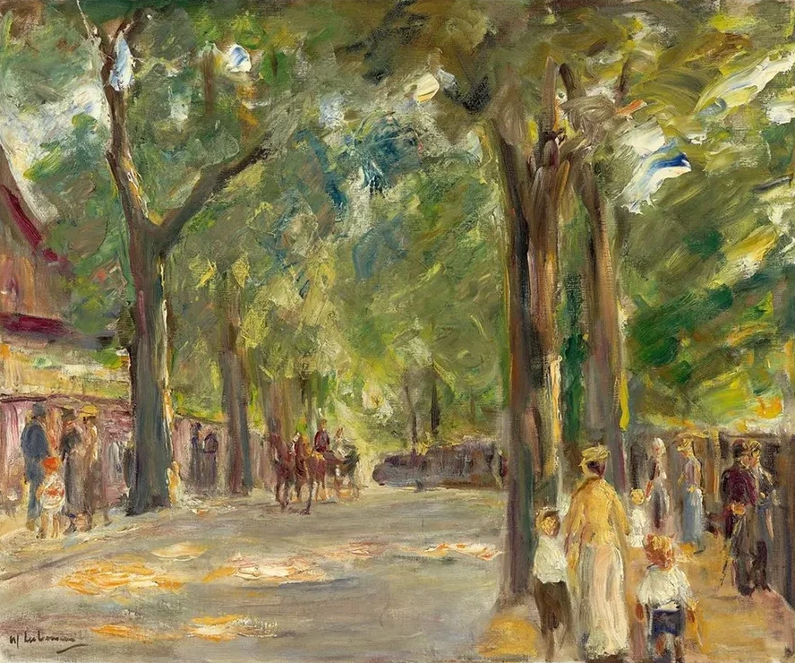 Die Gro E Seestrasse in Wannsee Mit Spazierg Ngern