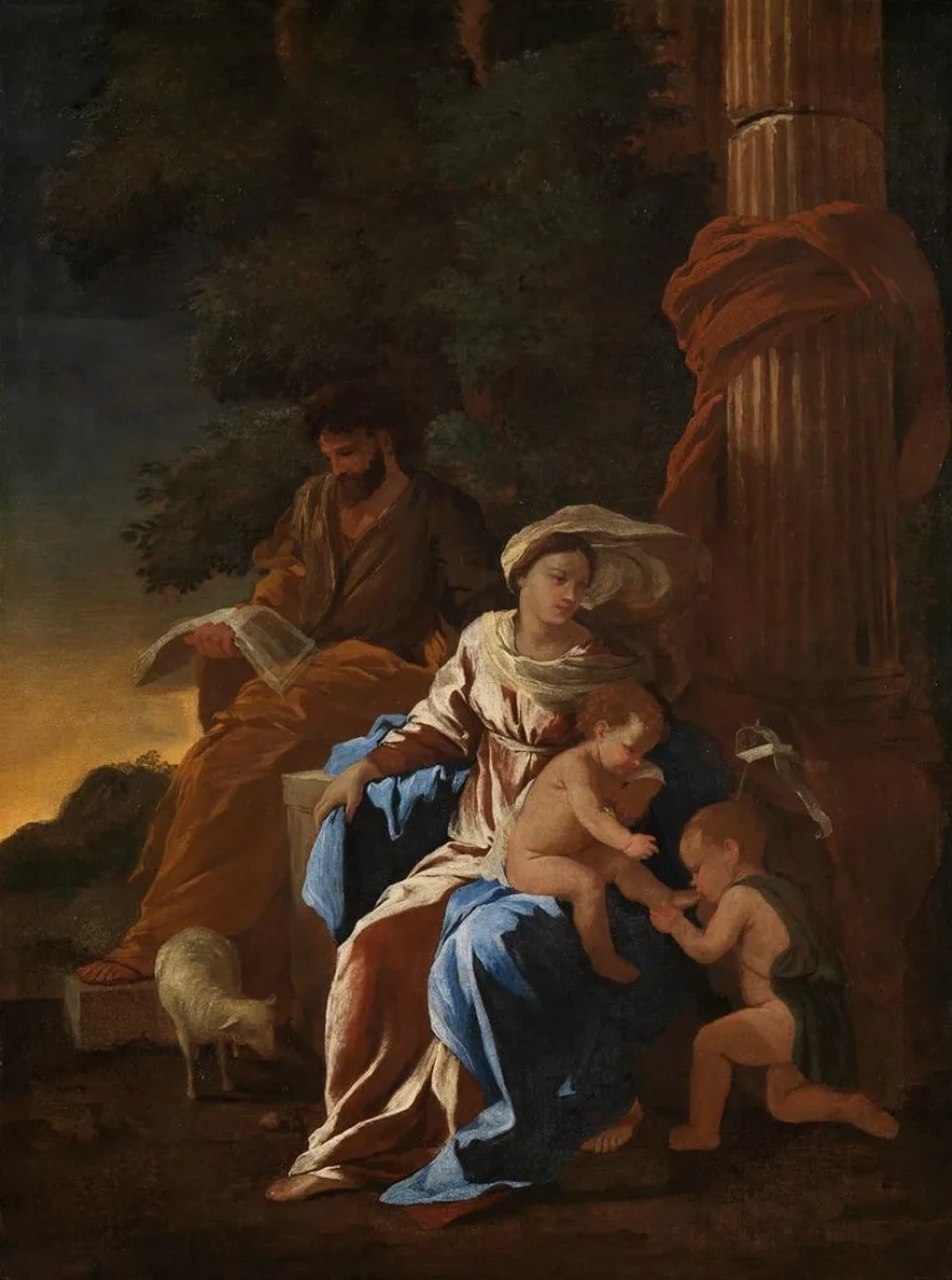 Die Heilige Familie Mit Dem Johannesknaben