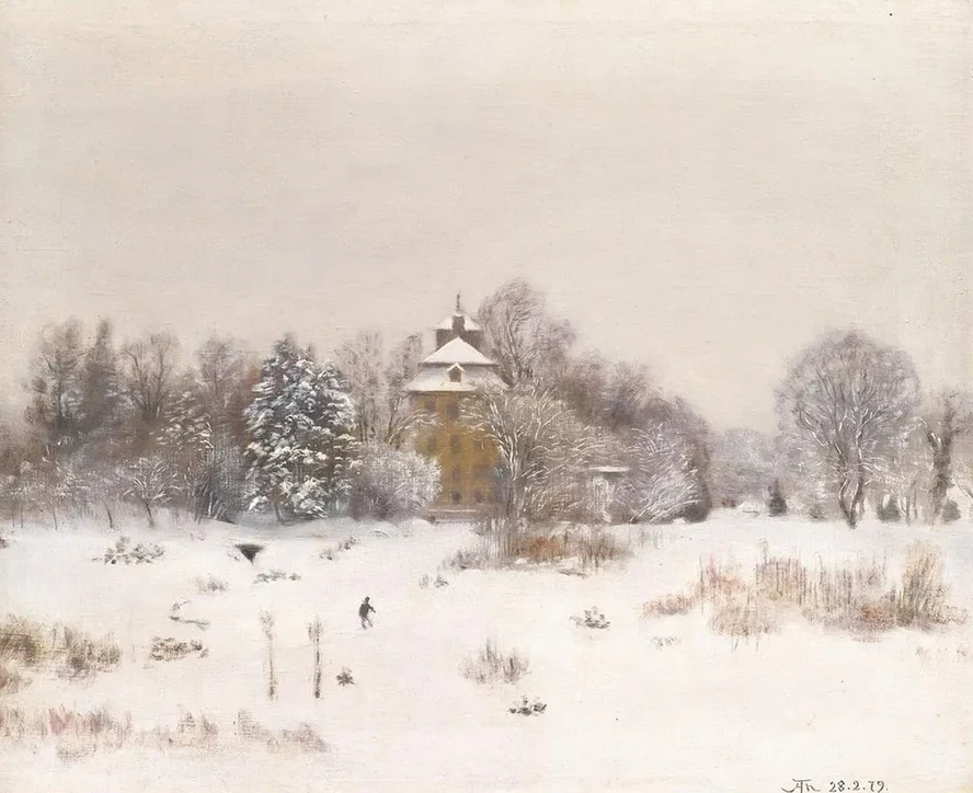 Die Oede bei Frankfurt im Winter