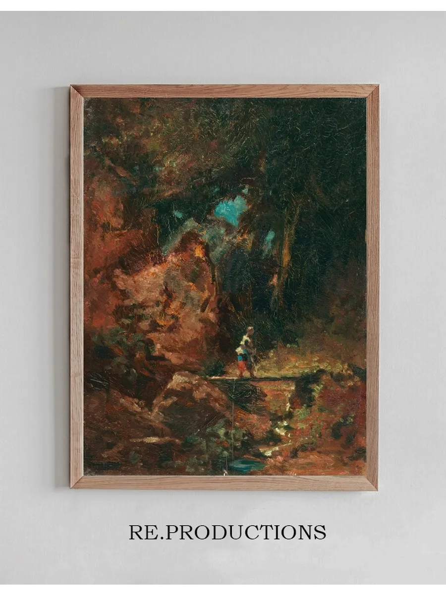 Die Sennerin Auf Dem Waldsteg