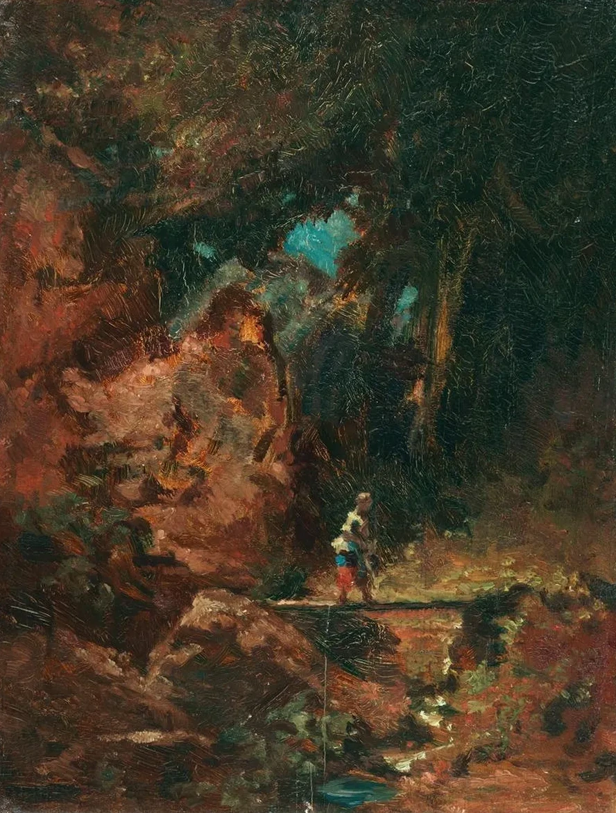 Die Sennerin Auf Dem Waldsteg