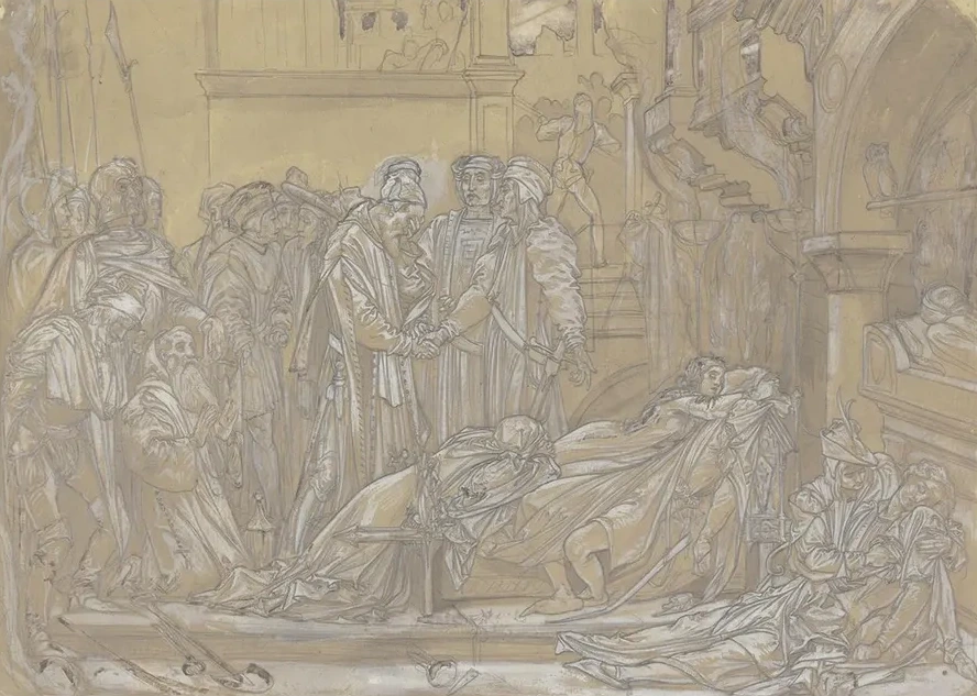 Die Vers Hnung Der Familien Montague Und Capulet IM Angesicht Der Leichen von Romeo Und Julia
