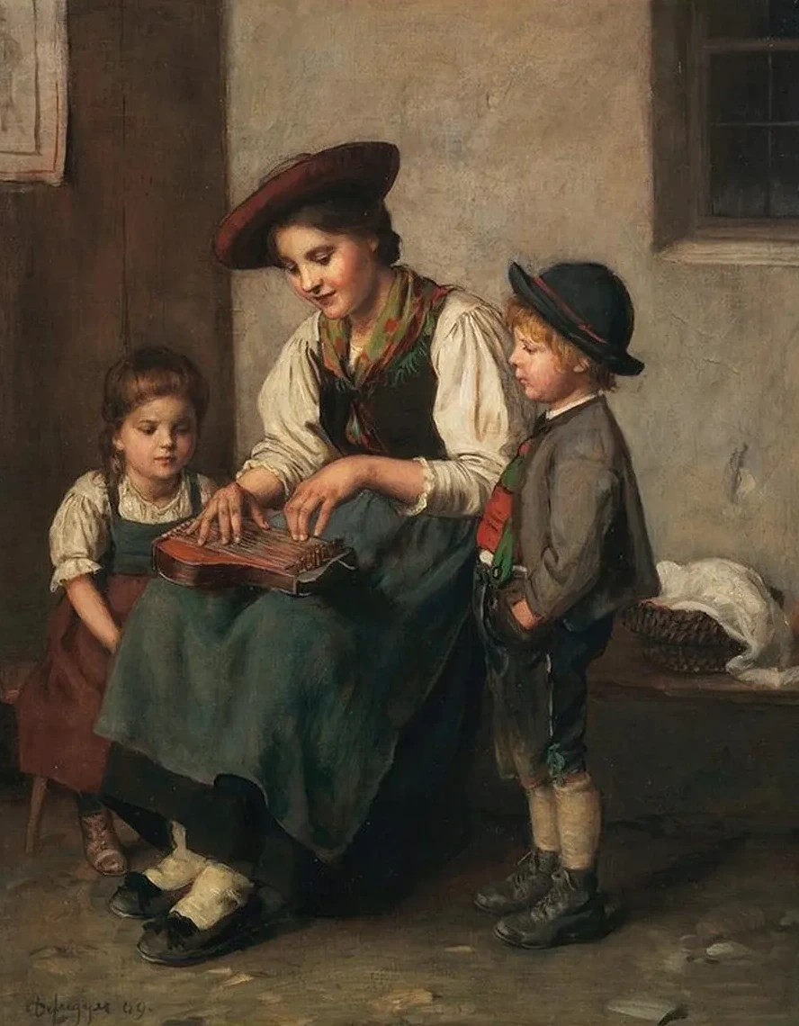 Die Zitherspielerin