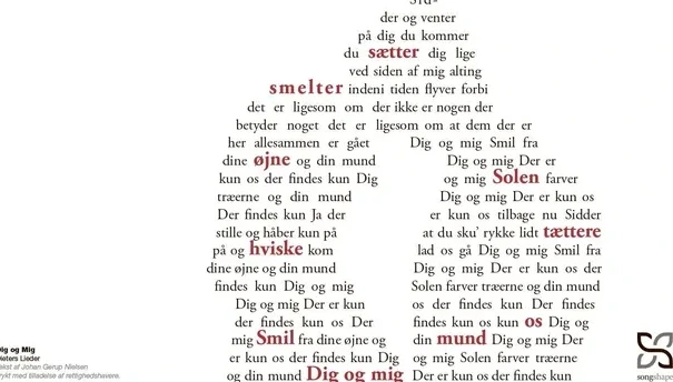 Dig og Mig - Dieters Lieder