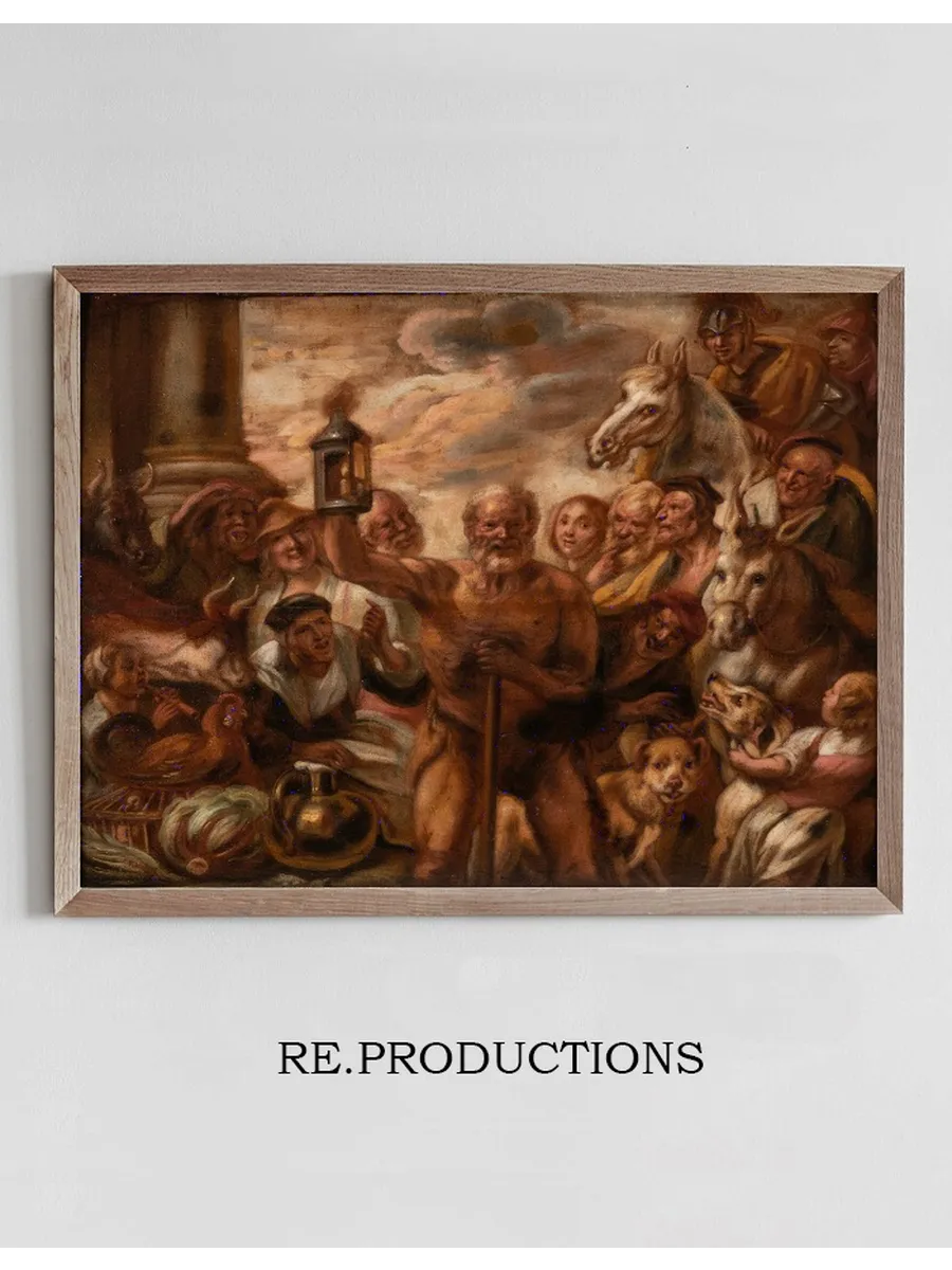 Diogenes Searching for an Honest Man
