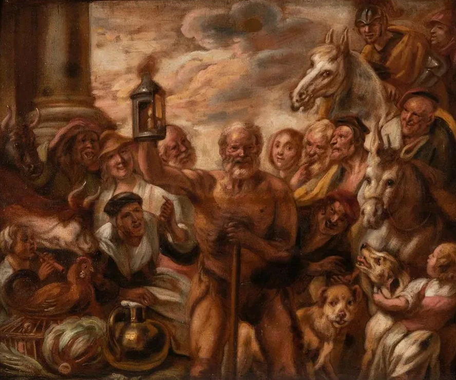 Diogenes Searching for an Honest Man