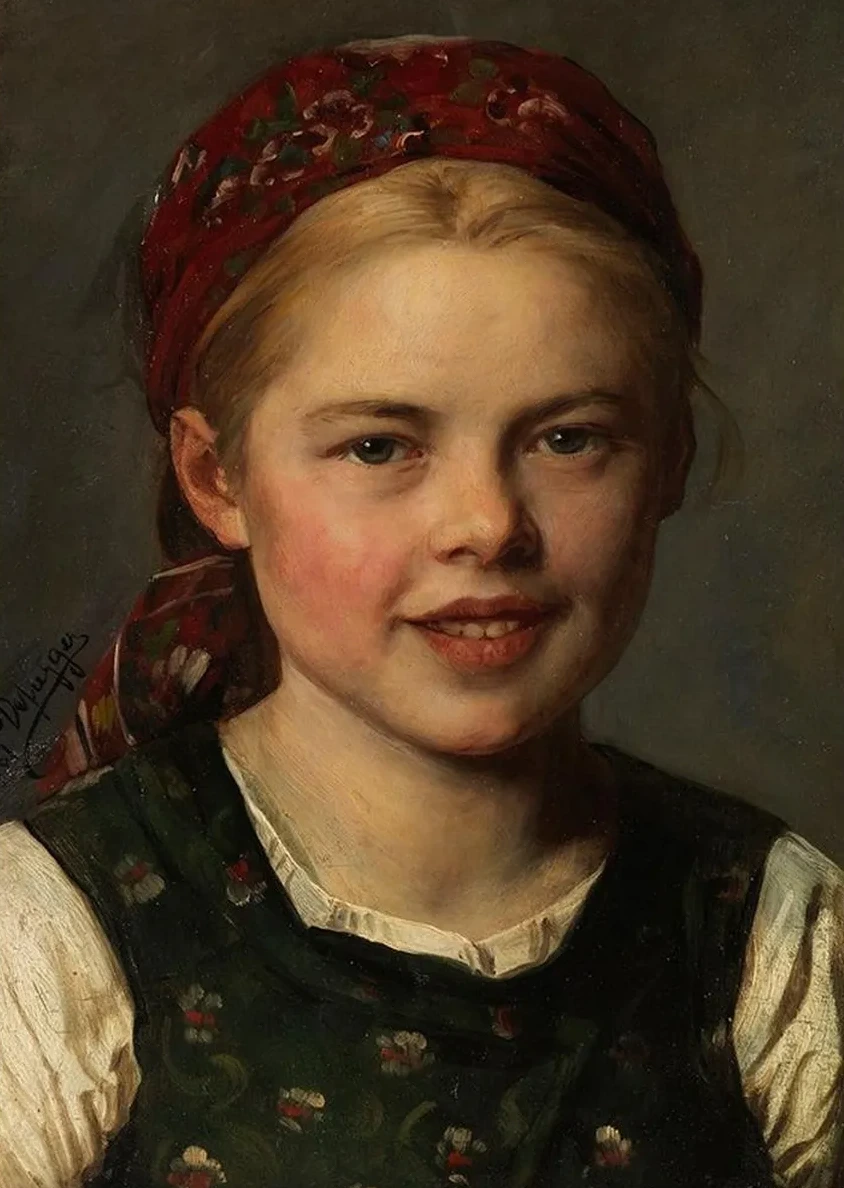 Dirndl mit Kappe