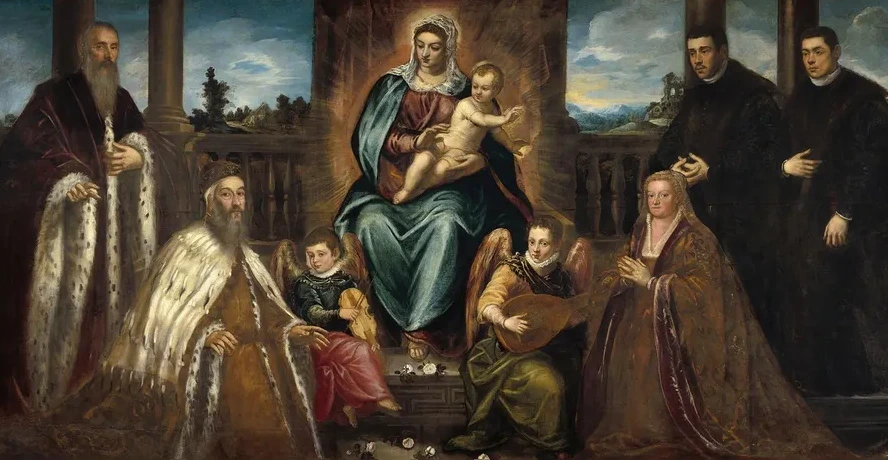 Doge Alvise Mocenigo and Family Before the Madonna and Child