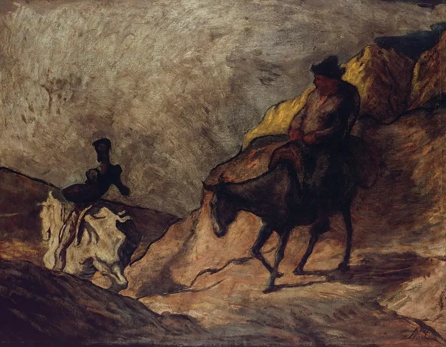 Don Quichotte et Sancho Pansa