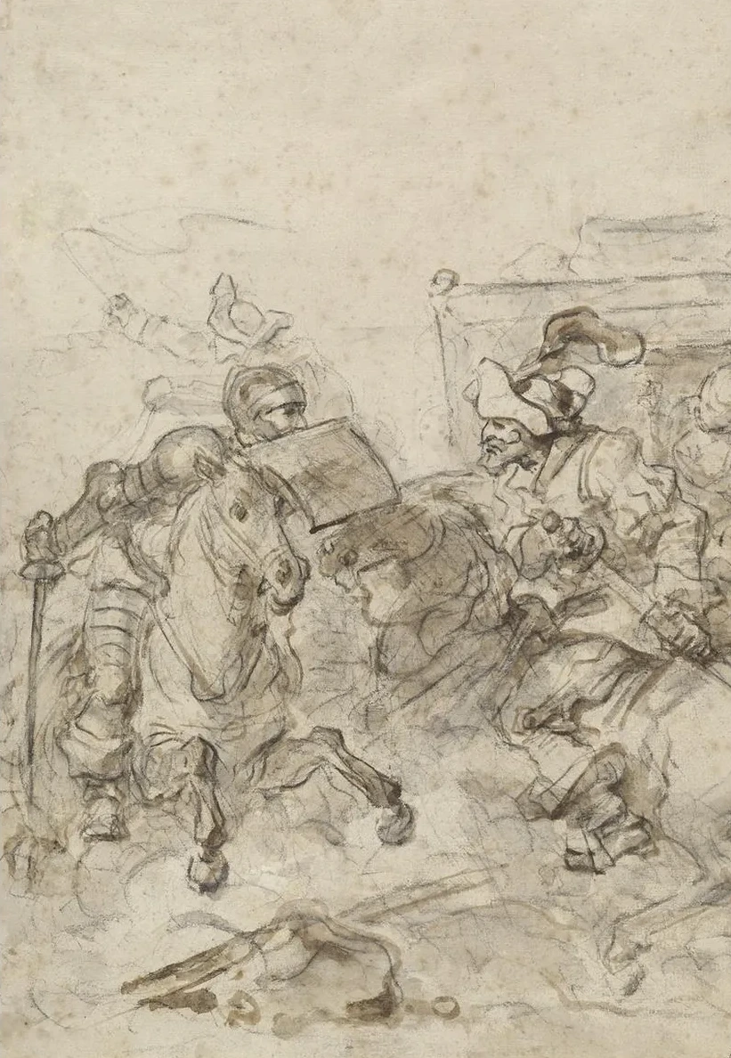 Don Quixote Attacking the Biscayan