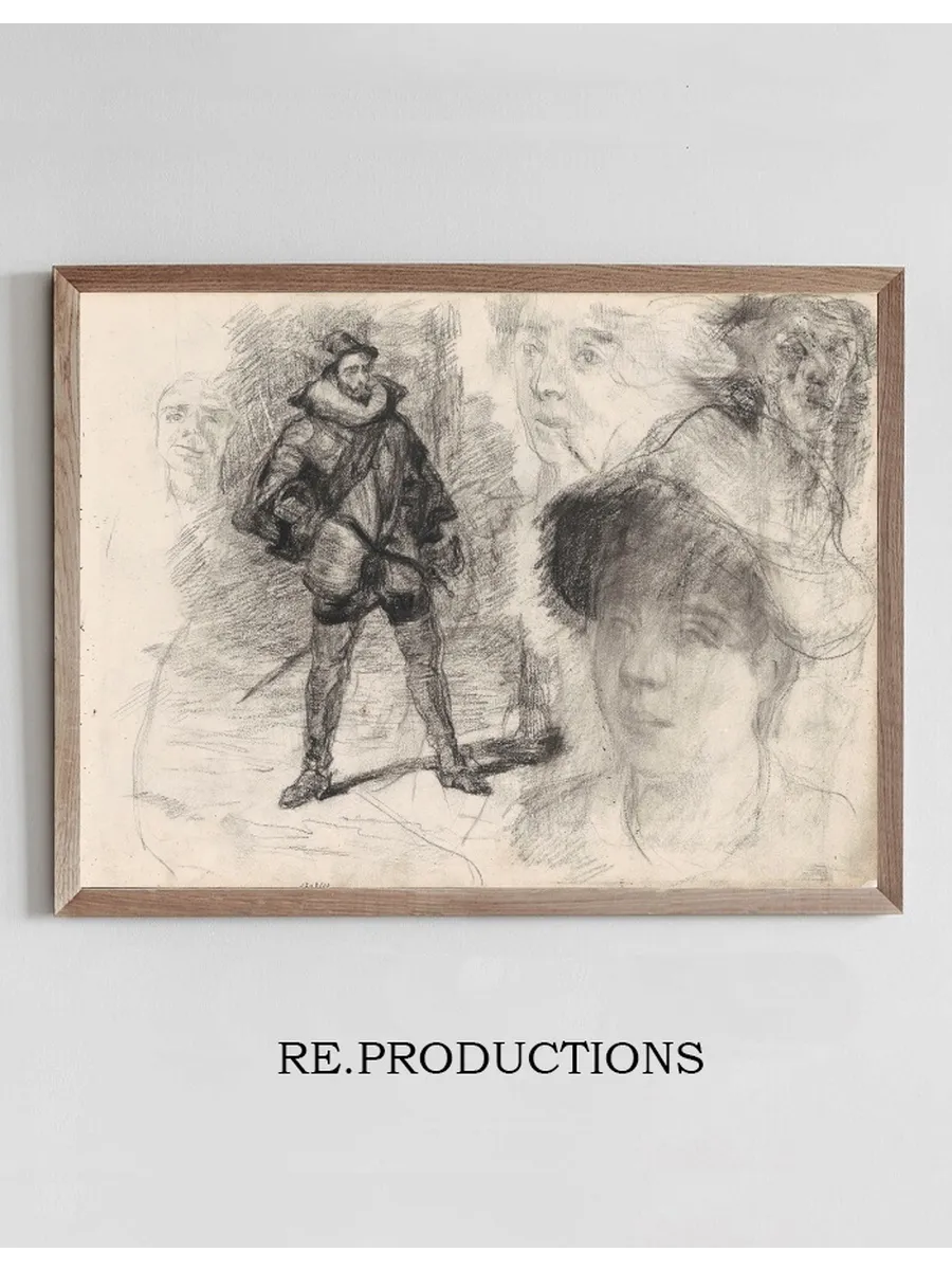 Don Quixote and Four Faces