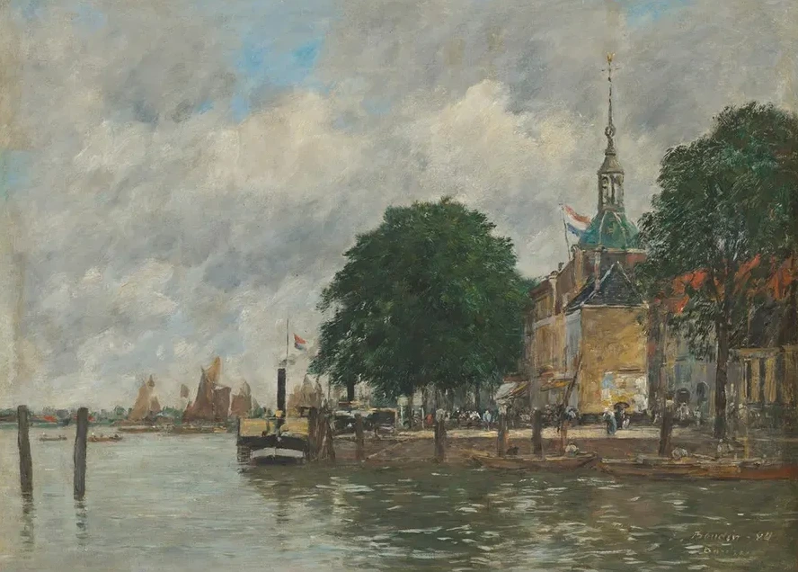 Dordrecht. Un Quai du Port