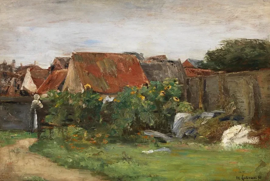 Dorfh User Mit Sonnenblumen