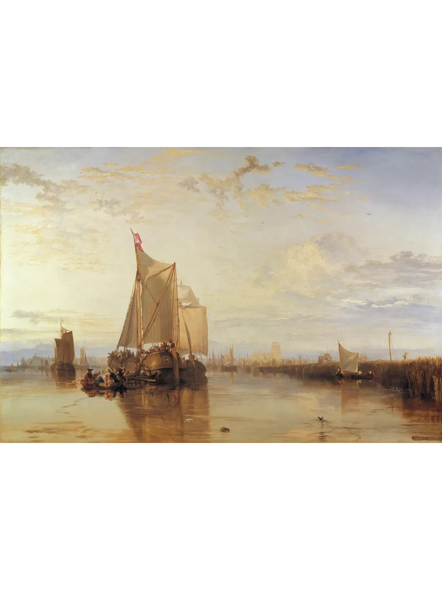 Dort or Dordrecht - The Dort Packet - Boat from Rotterdam Becalmed