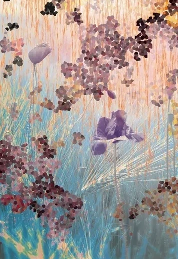 Dot and Flower Blue