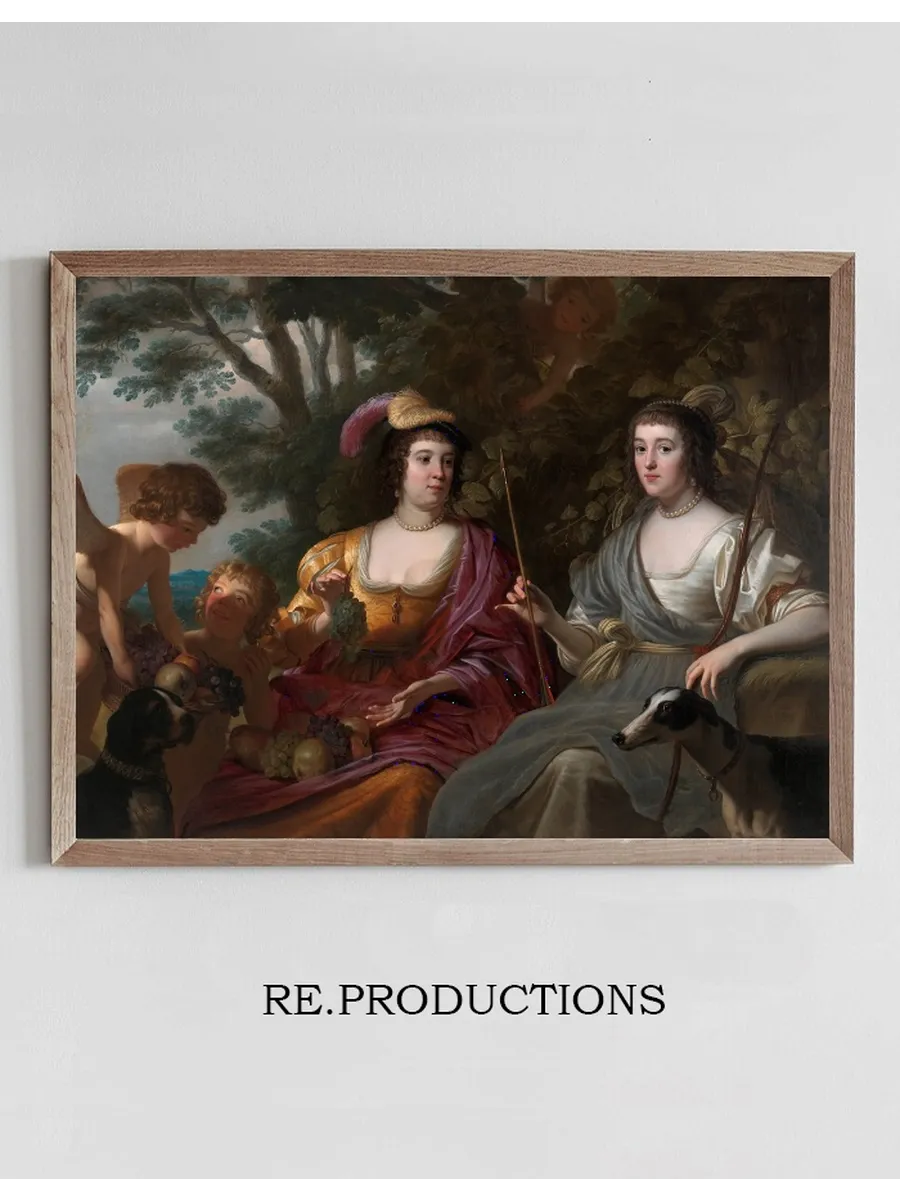 Double Portrait of Amalia van Solms and Charlotte de La Tr mo lle