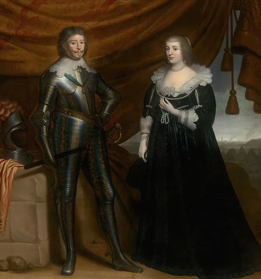 Double Portrait of Frederik Hendrik (1584 - 1647) and Amalia of Solms - Braunfels (1602 - 1675)