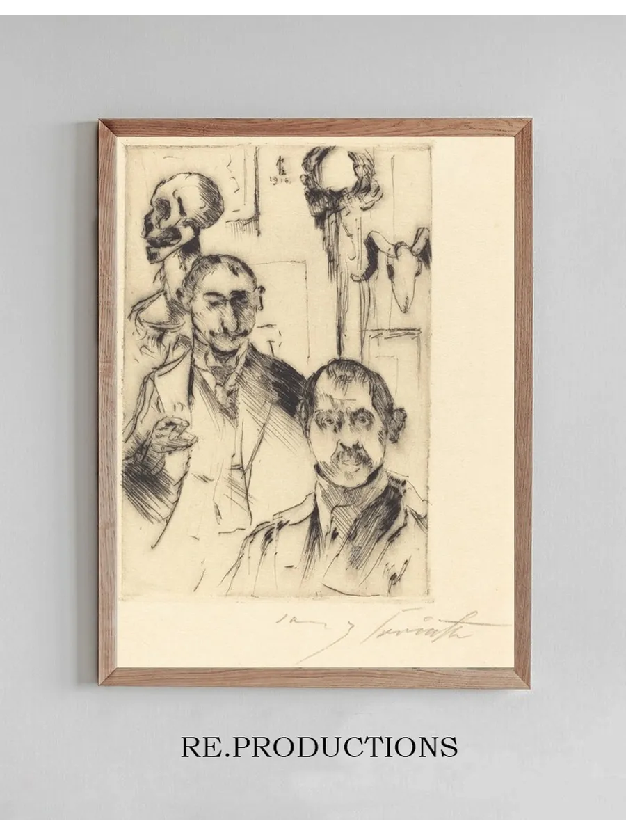 Double Portrait with Skeleton (doppelbildnis Mit Skelett)