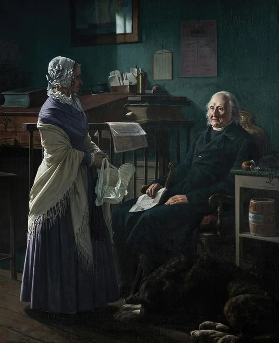 Double Portrait of the Merchant Christopher Friedenreich Hage (1759 - 1849) and His Wife Arnette, Born Just (177