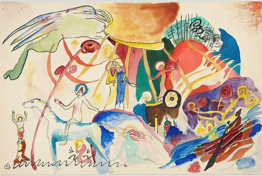 Draft for All Saints II (composition with Saints)