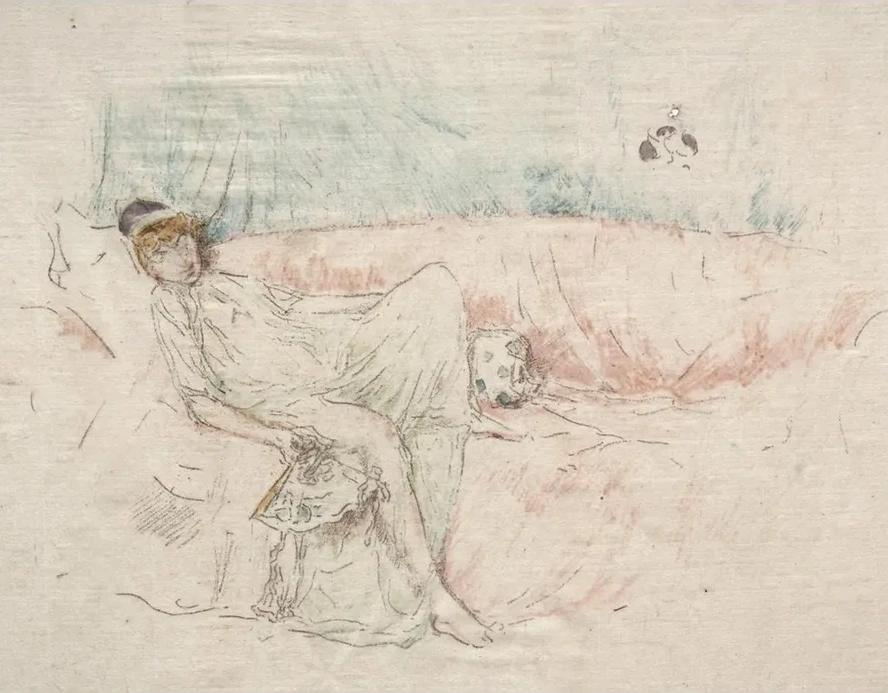 Draped Figure Reclining